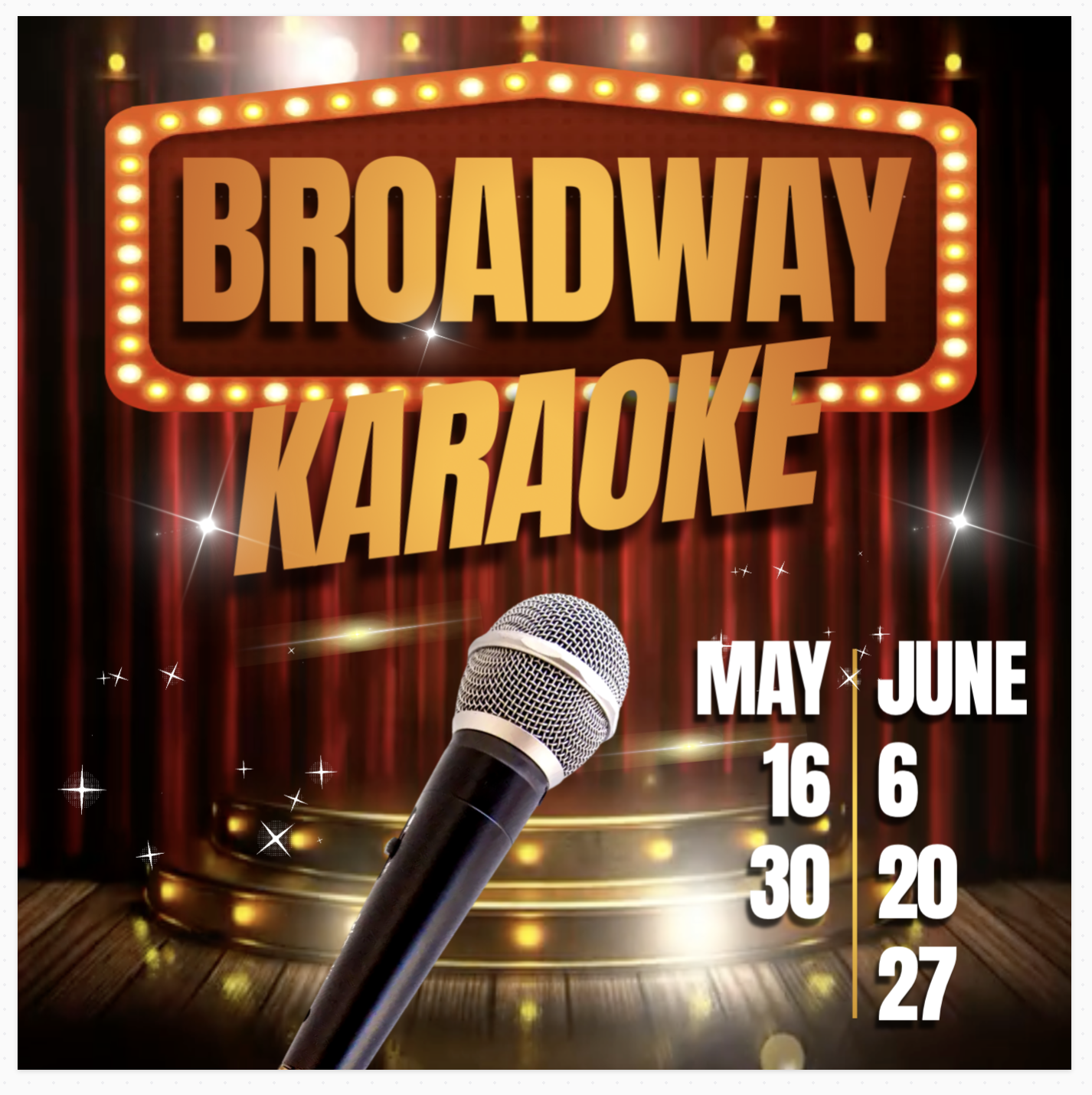 broadway karaoke image